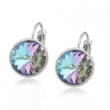 Auskariņi ar palieliem mirdzošiem Swarovski kristāliem